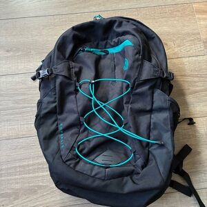 The North Face Borealis Black and Teal backpack